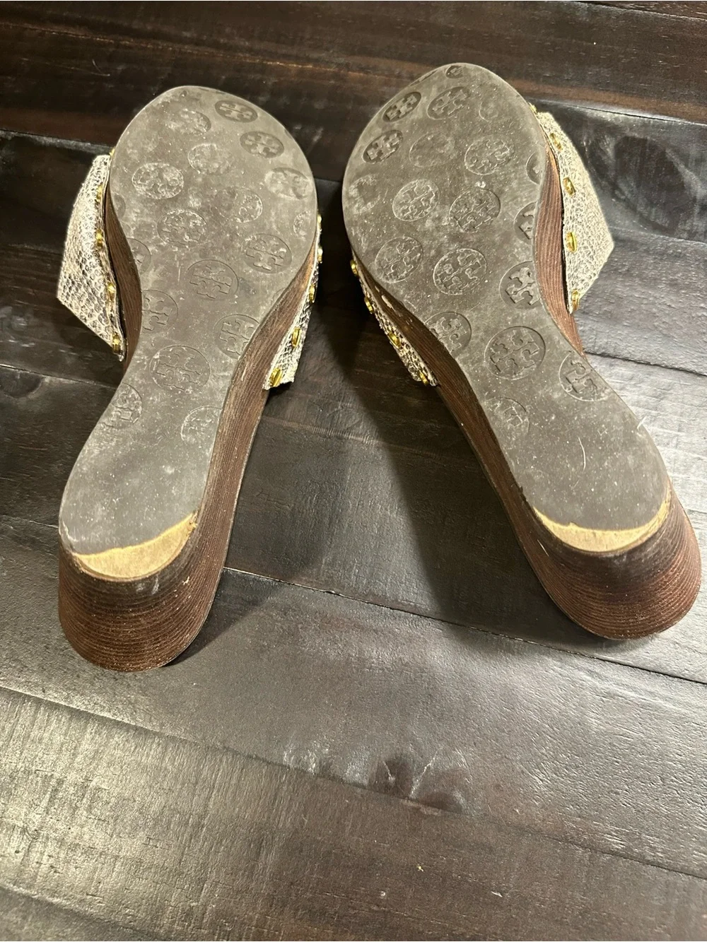 Tory Burch Snakeskin Women's Wedges/Clogs/Sandals